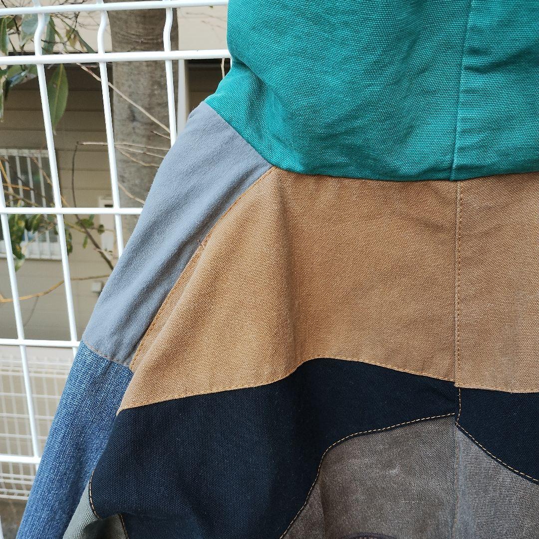 マ*ト様 カーハート　パッチワークデザイン 再構築　アクティブジャケット型　古着