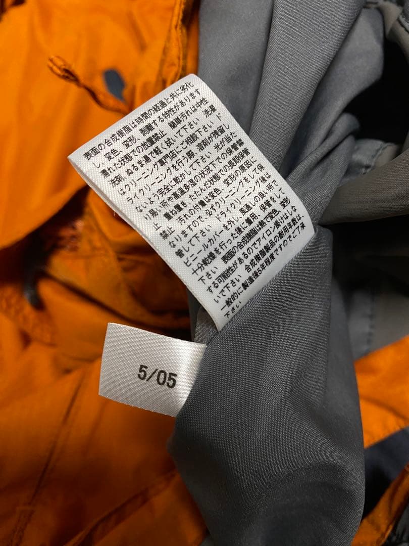 00s SALOMON　旧ロゴ　スキーウェア　セットアップ　M オレンジ　グレー