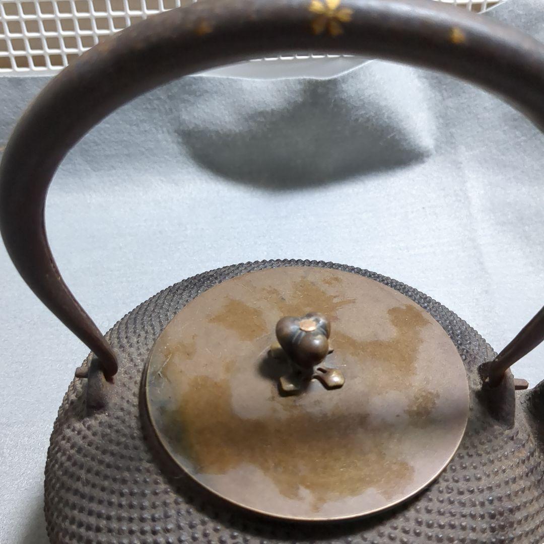 龍文堂のアラレ持ち手に桜金襴時代物