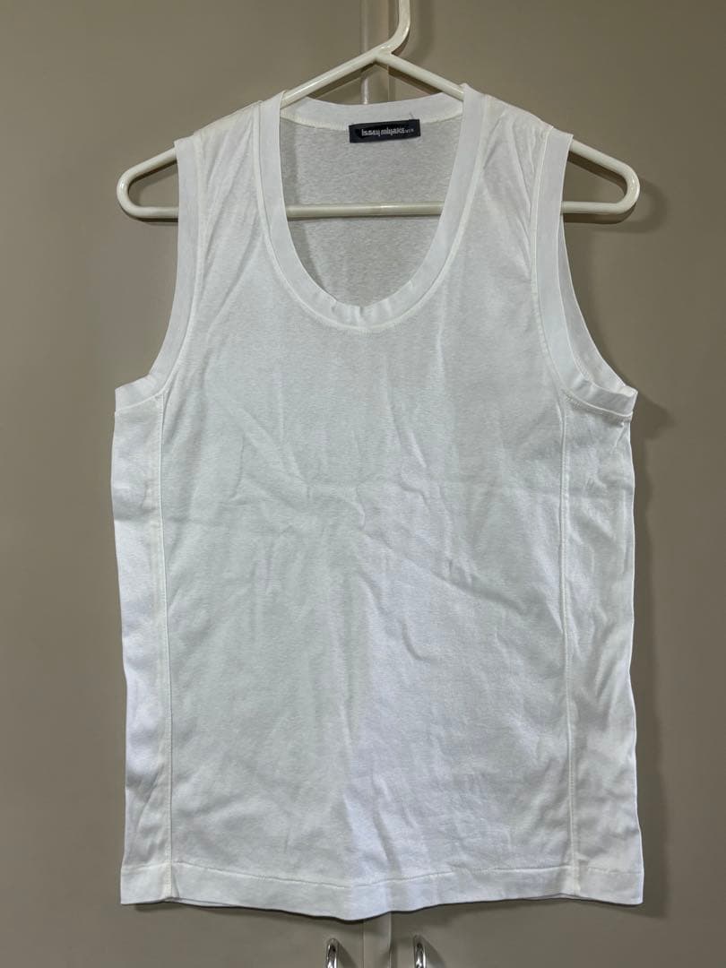 80年代 Issey Miyake Men ホワイト タンクトップ