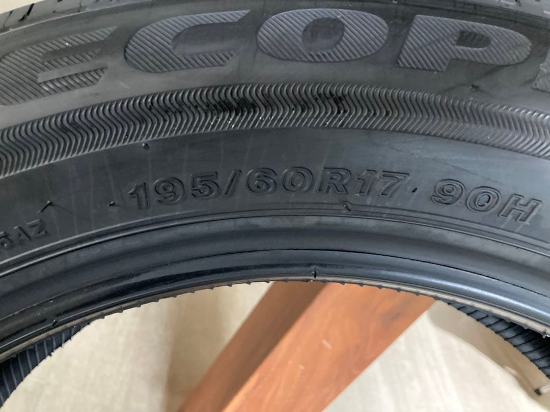 新車外し BS エコピア 195 60 17 送料込 走行11km 2本セット