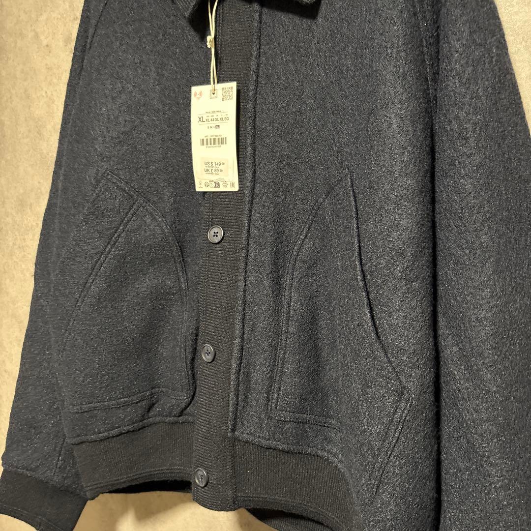 zara ザラ　リブ襟切り替えジャケット XL