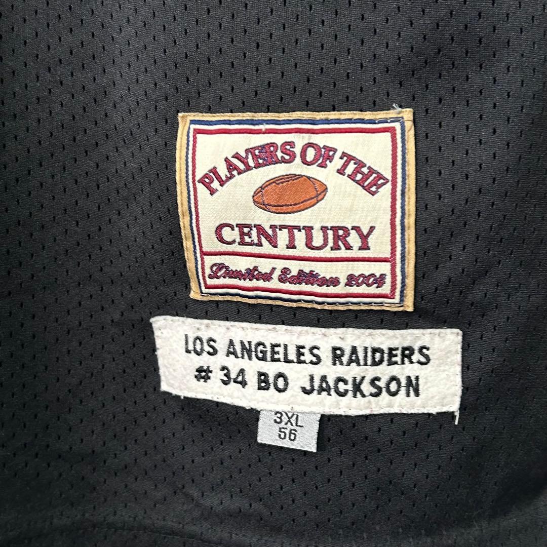 04`限定版 レイダース ボー ジャクソン ゲームシャツ 刺繍ロゴ