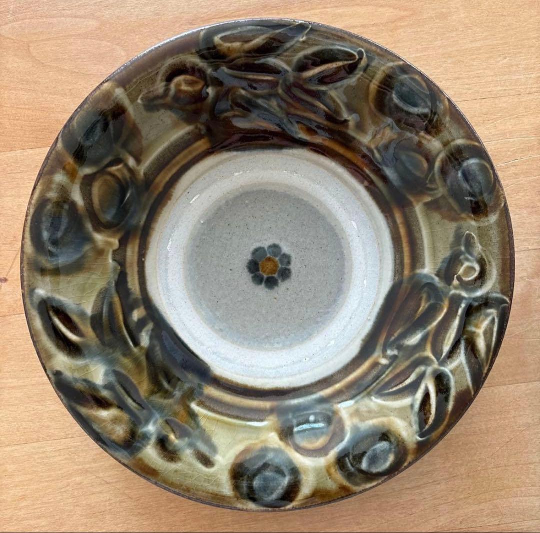 【新品未使用】やちむん　７寸皿　２枚