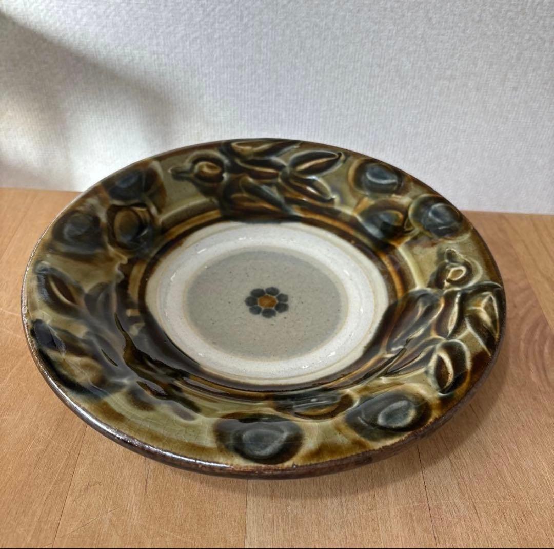 【新品未使用】やちむん　７寸皿　２枚