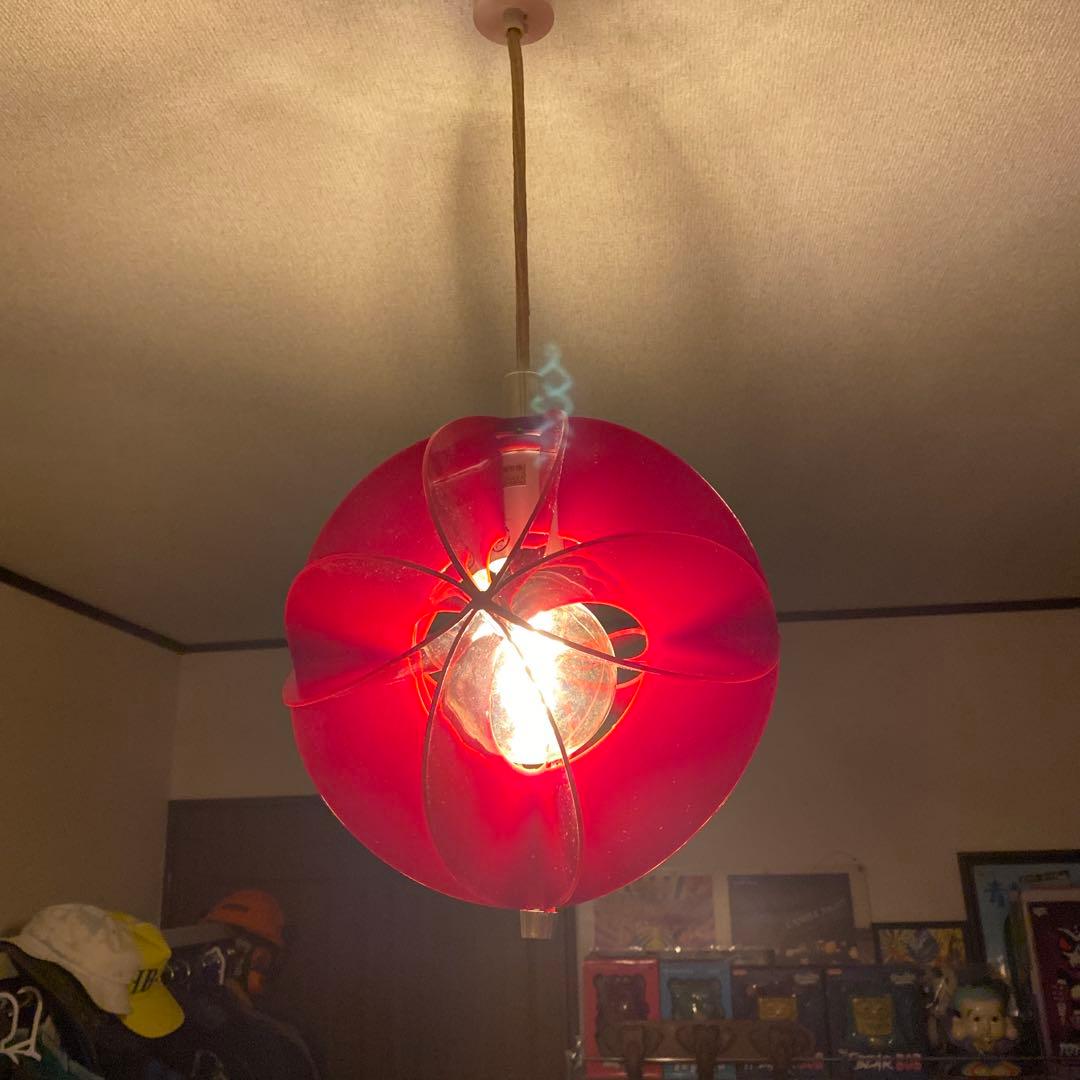 レトロポップ　70年代　照明　昭和　スペースエイジ　状態良　ペンダントライト