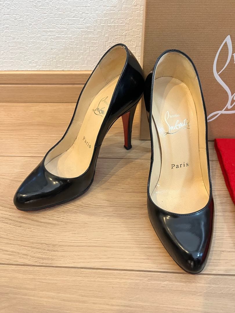 美品✨Christian Louboutin ブラック ハイヒール 34