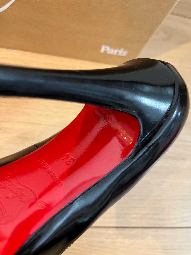 美品✨Christian Louboutin ブラック ハイヒール 34