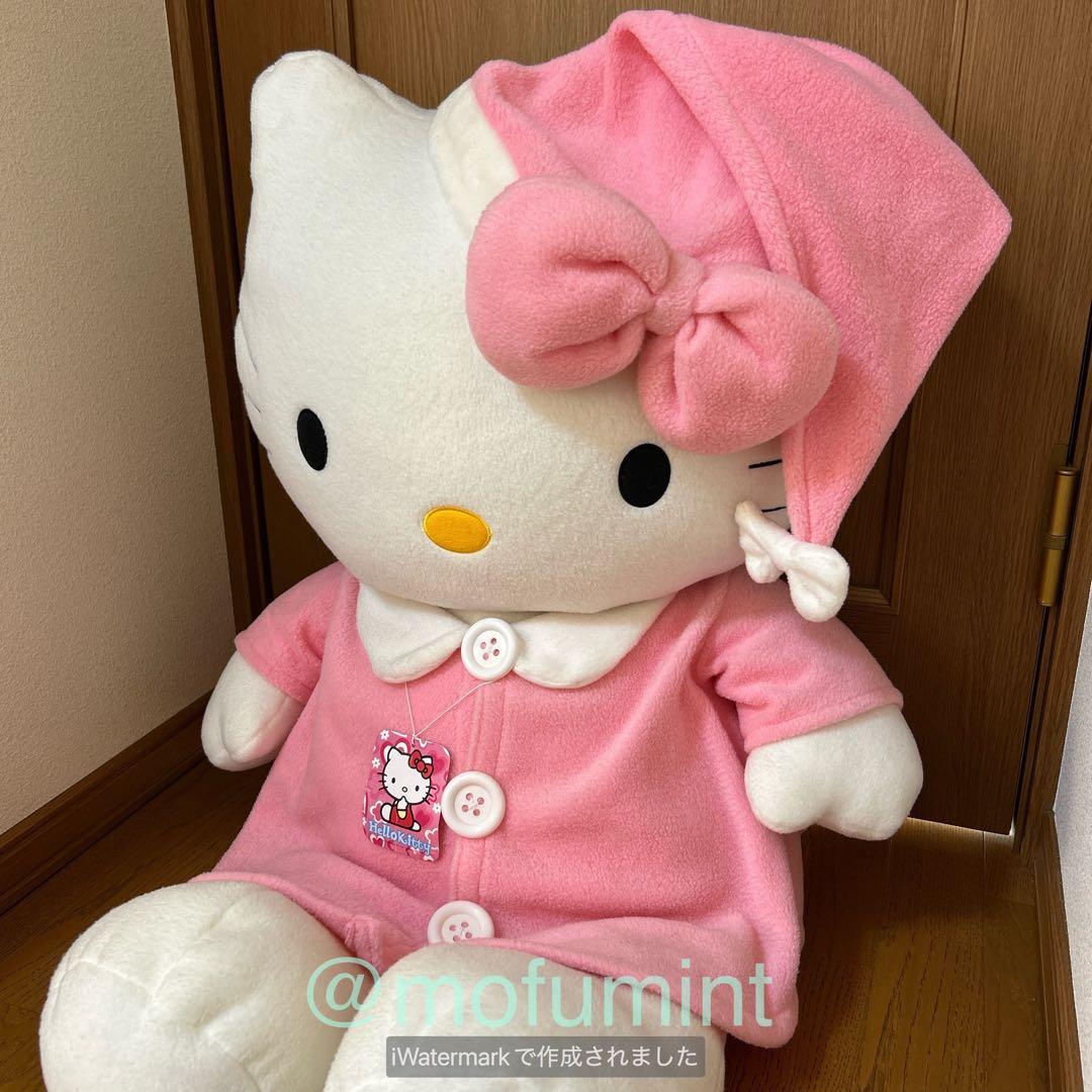 ハローキティ フリースパジャマぬいぐるみLL 超BIGサイズ 2000年 当時物