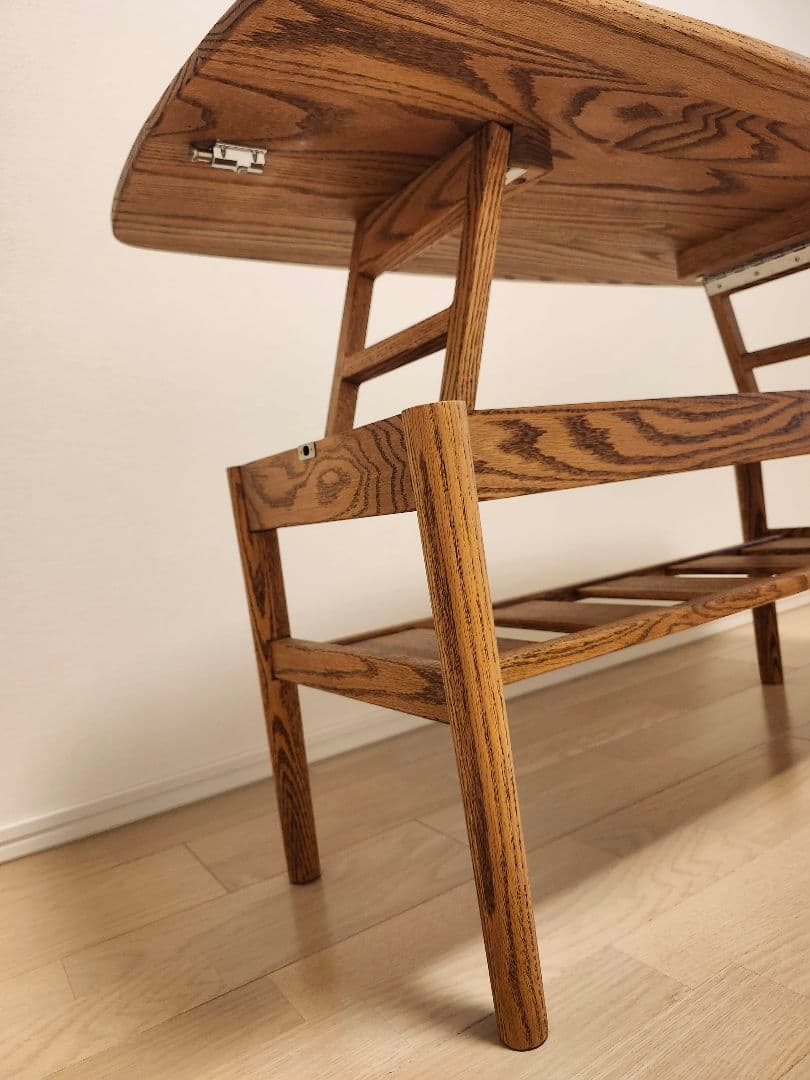 【美品】モモナチュラルFD LOW TABLE S ME ローテーブル昇降式