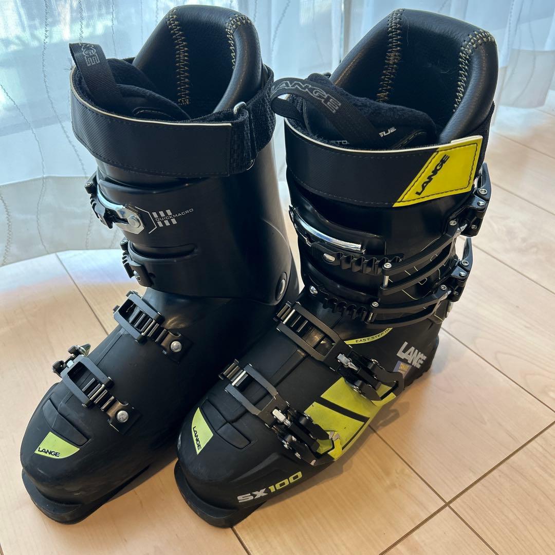LANGE SX100 スキー用ブーツ ブラック/イエロー　25.5