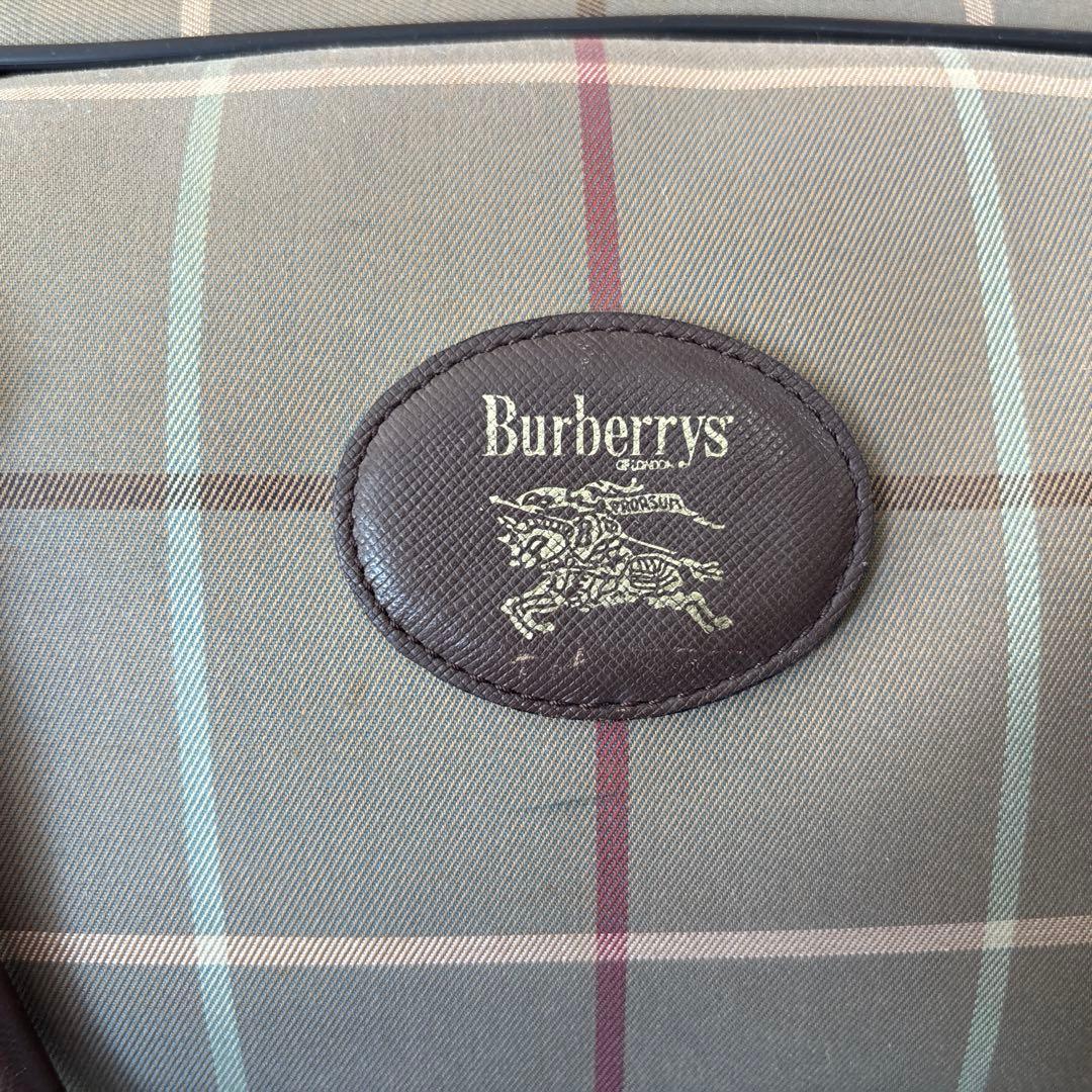 BURBERRY　バーバリー　ボストンバッグ　キャンバス×レザー　5032