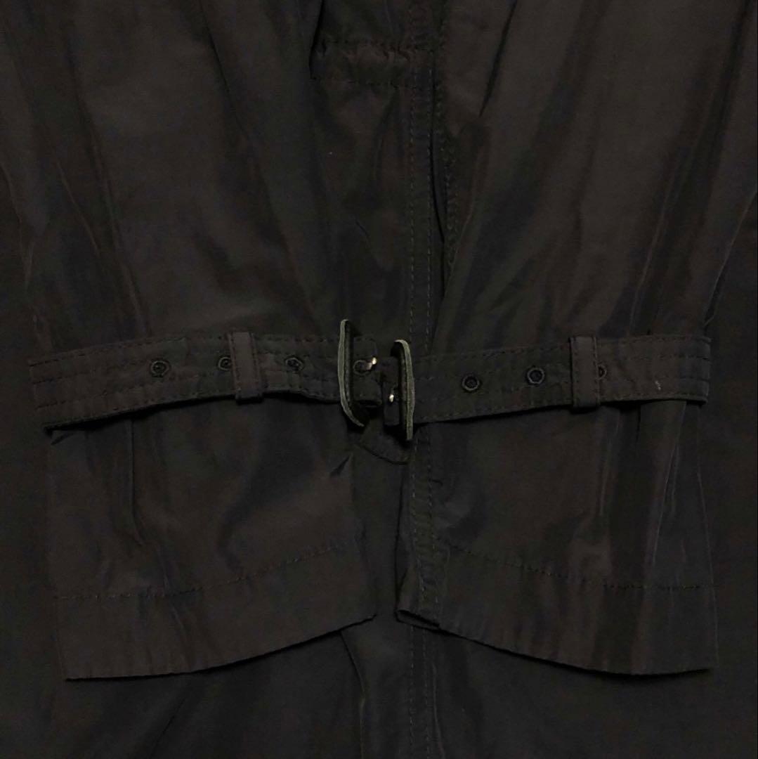 美品/希少 モンクレール TARIEC 刺繍ワッペン トレンチコート ブラック