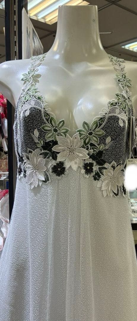 Salute NTJ224 ホワイト キャミソールスリップL &ショーツLセット