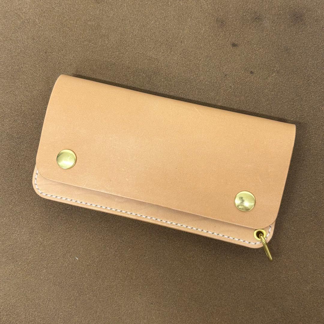 ホースハイド　トラッカーウォレット　ナチュラル　3層　alps