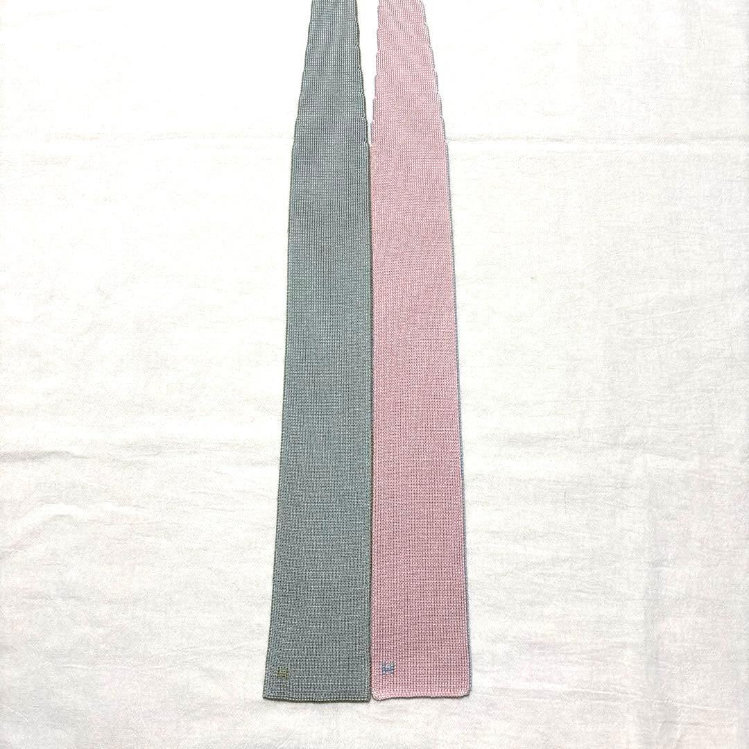 究極美品　エルメス　ネクタイ　4way リバーシブル　キャトルタン　箱付　袋付