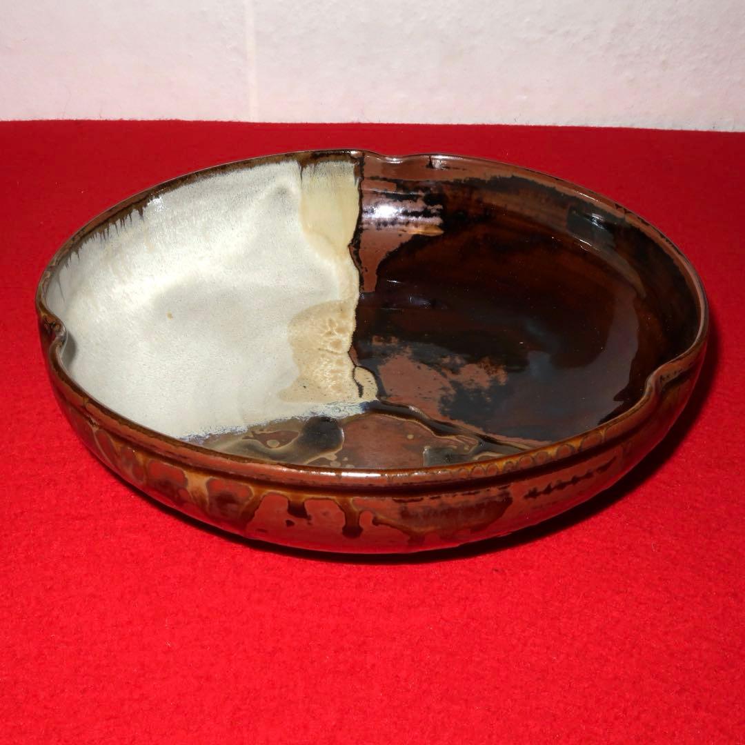 【茶道具】鬼丸碧山作　高取焼　菓子器