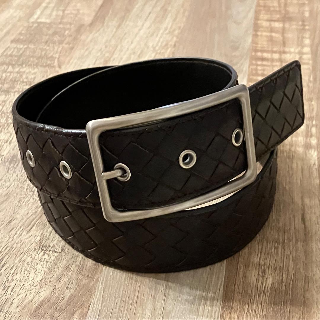 BOTTEGA VENETA ベルト 85cm/34in ダークブラウン