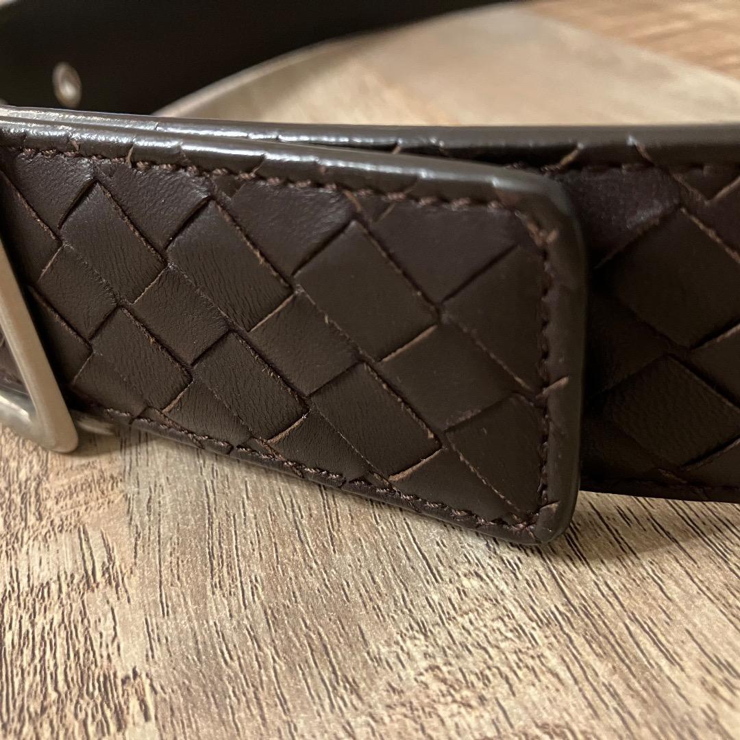 BOTTEGA VENETA ベルト 85cm/34in ダークブラウン