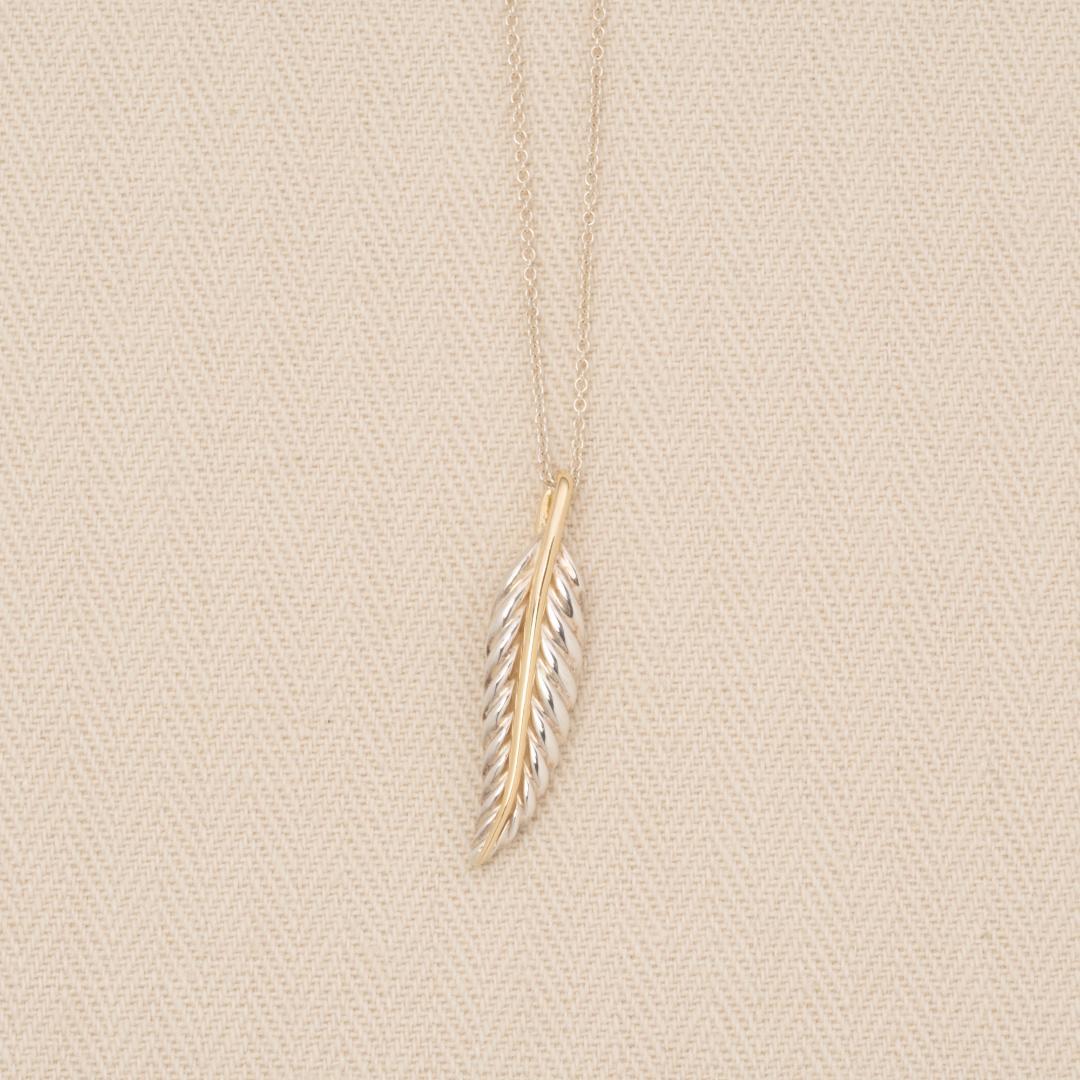 TIFFANY&Co. ヴィンテージ コンビ フェザー ネックレス