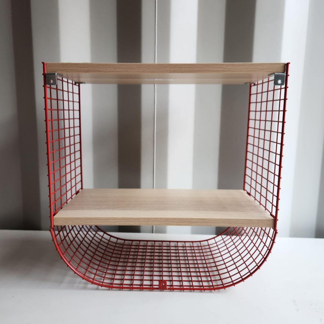 廃盤　IKEA ウォールシェルフ SVENSHULT スヴェンスフルト 赤