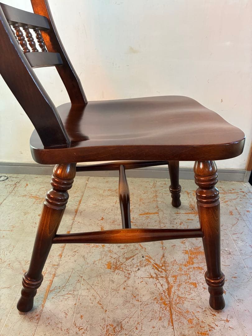 飛騨産業 HIDA キツツキ スピンドル　ダイニングチェア オーク無垢材