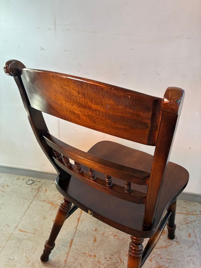 飛騨産業 HIDA キツツキ スピンドル　ダイニングチェア オーク無垢材