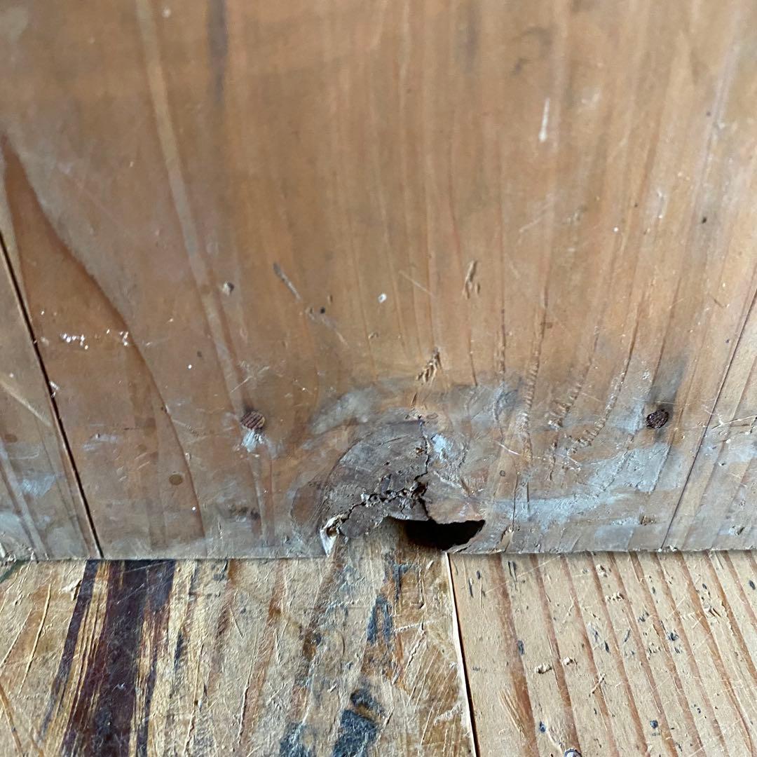 アンティーク 仕切り棚 チェスト 食器棚 書類棚 無垢材 無塗装 z939