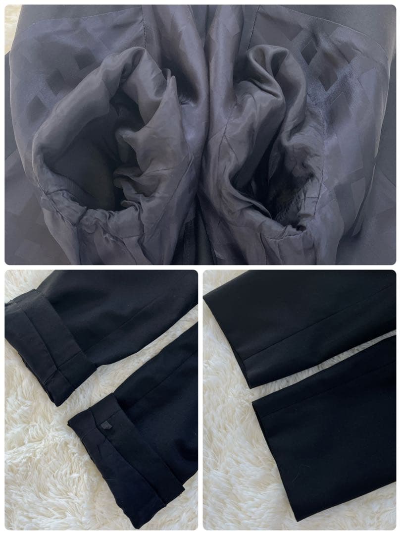 バーバリーロンドン パンツスーツ　ネイビー　ダークチェック　Mサイズ