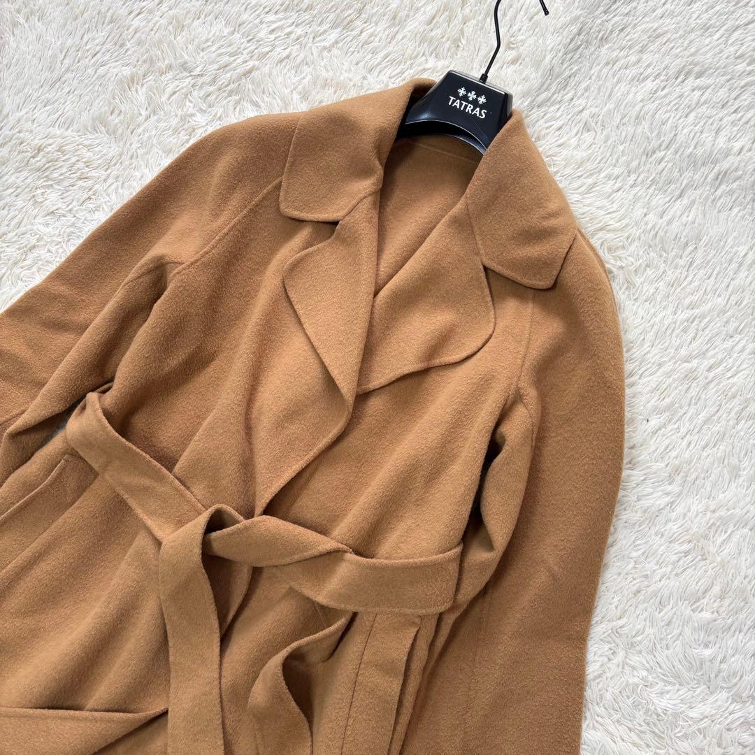 ANAYI アナイ ライトリバーダブルコート ベルテッド キャメル S