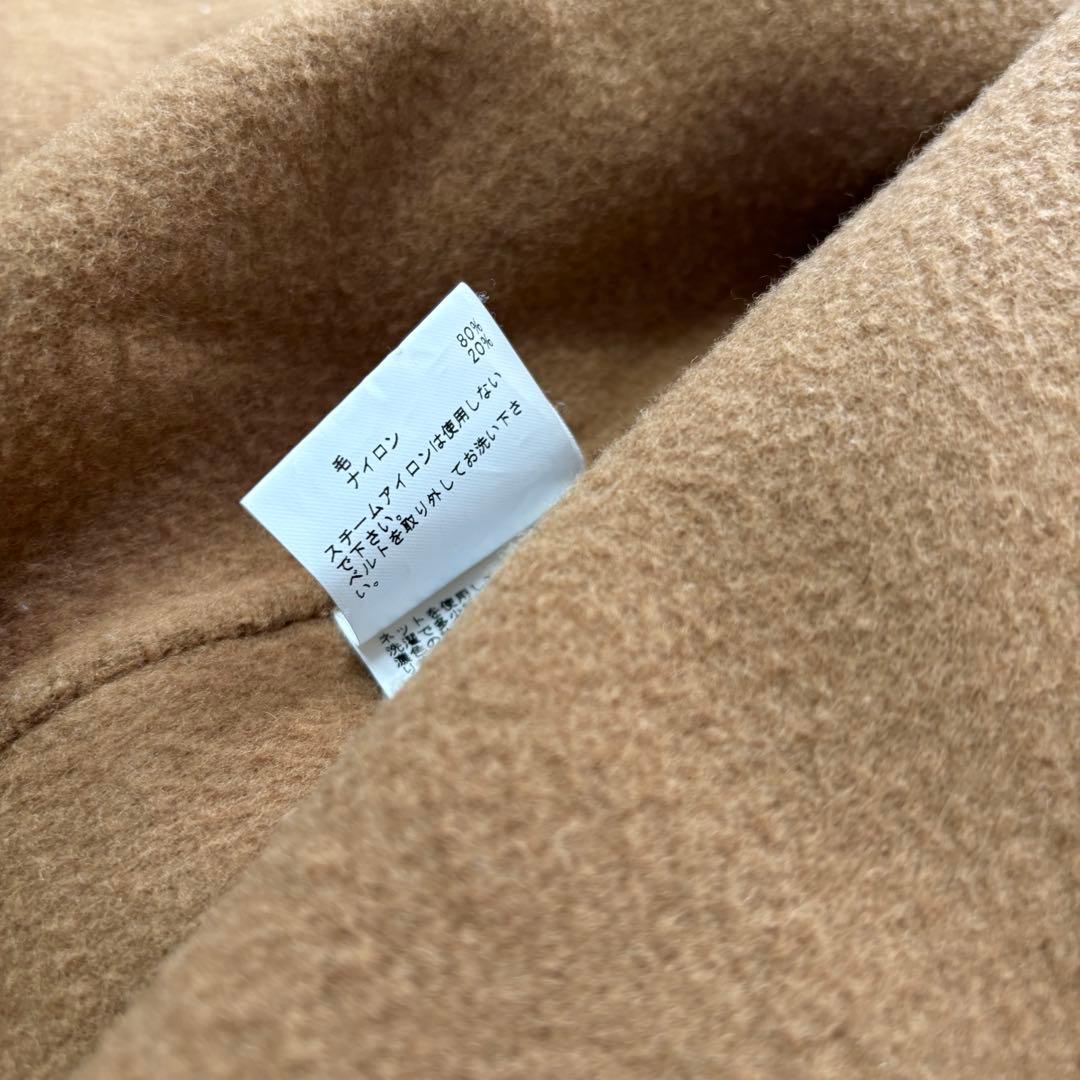 ANAYI アナイ ライトリバーダブルコート ベルテッド キャメル S