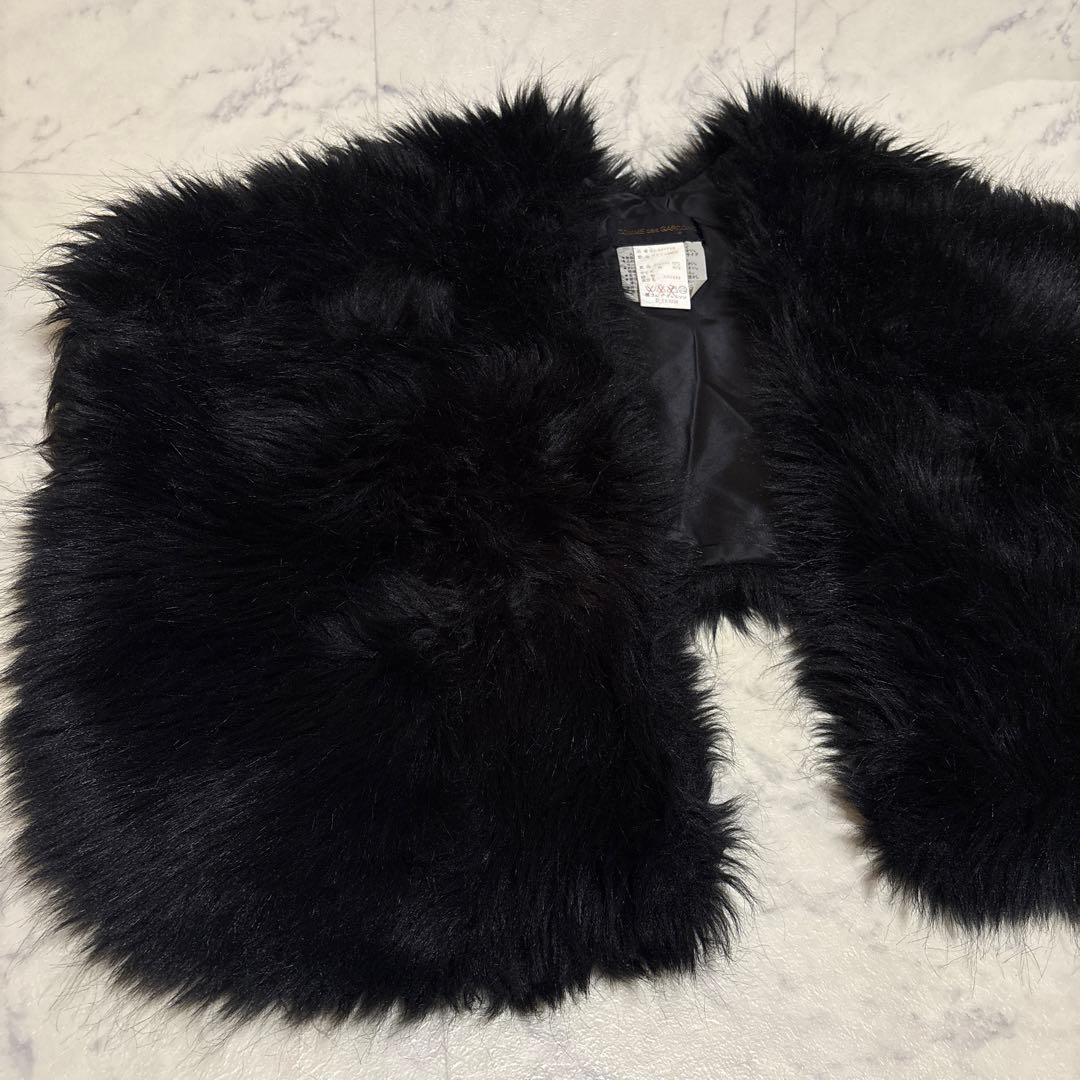 COMME des GARCONS コムデギャルソン ファー ショール ブラック