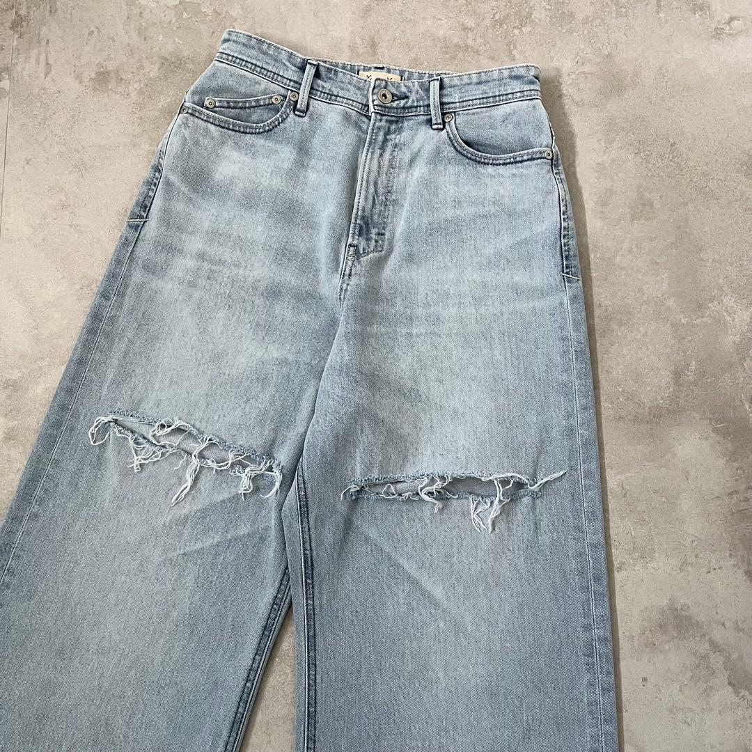 樋口かほり × YANUK ヤヌーク クラッシュワイドデニム 24