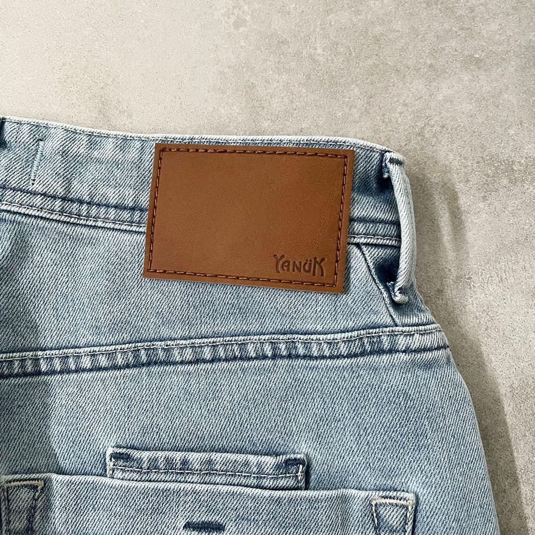 樋口かほり × YANUK ヤヌーク クラッシュワイドデニム 24