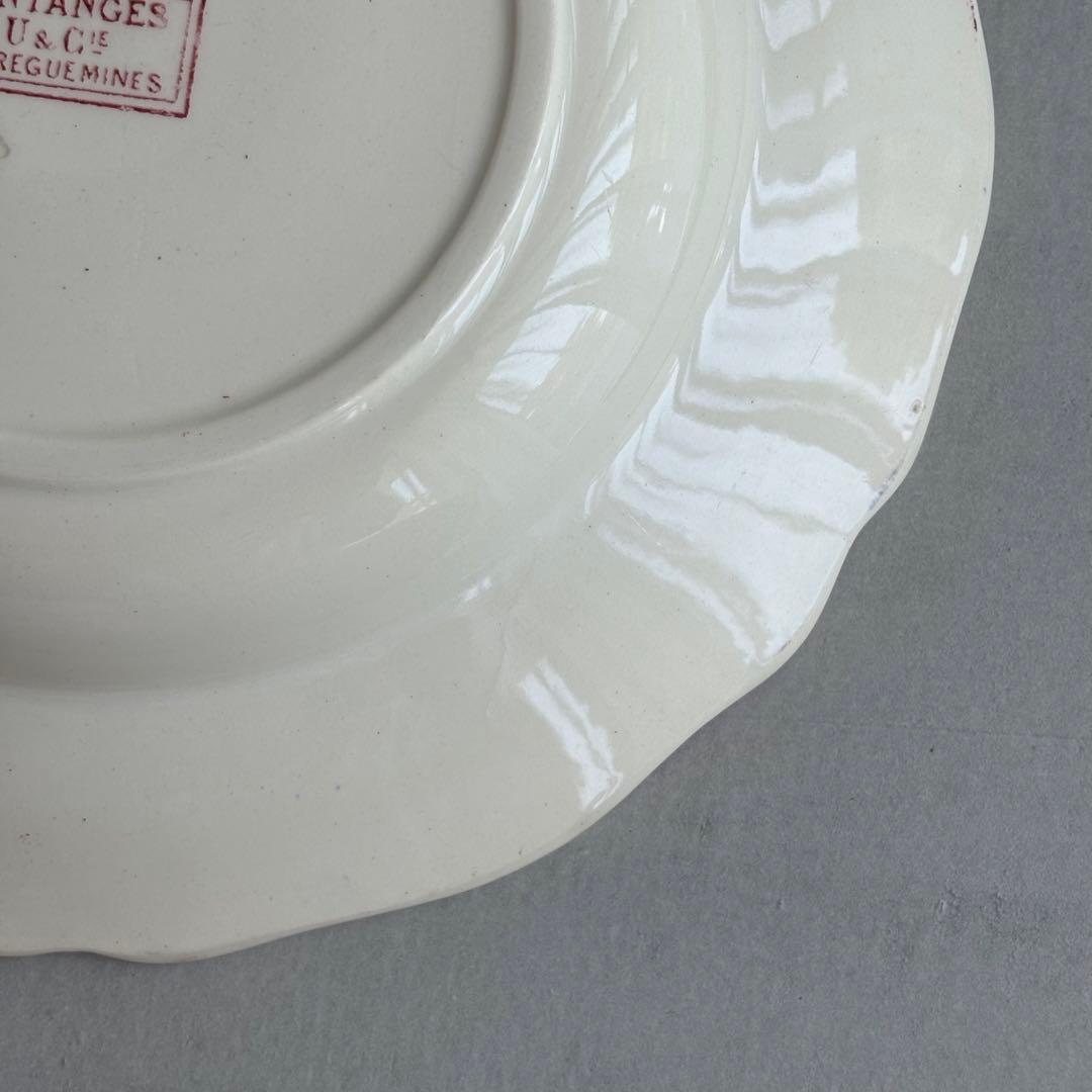 パグ❣️ フランスアンティーク サルグミンヌ fontanges 中深皿 B