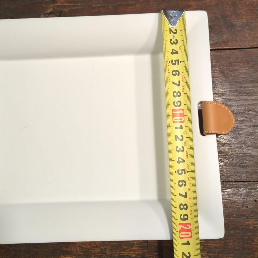 真*理様 エルメス　ヴィドポッシュ　トレイ　シェブロン　マルチトレー　陶器　セリ