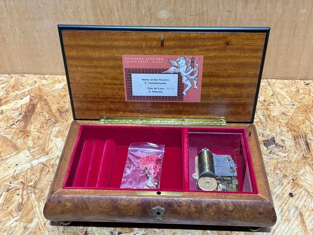 ゲイサスジャガール オルゴール GUEISSAZ JACCARD スイス製
