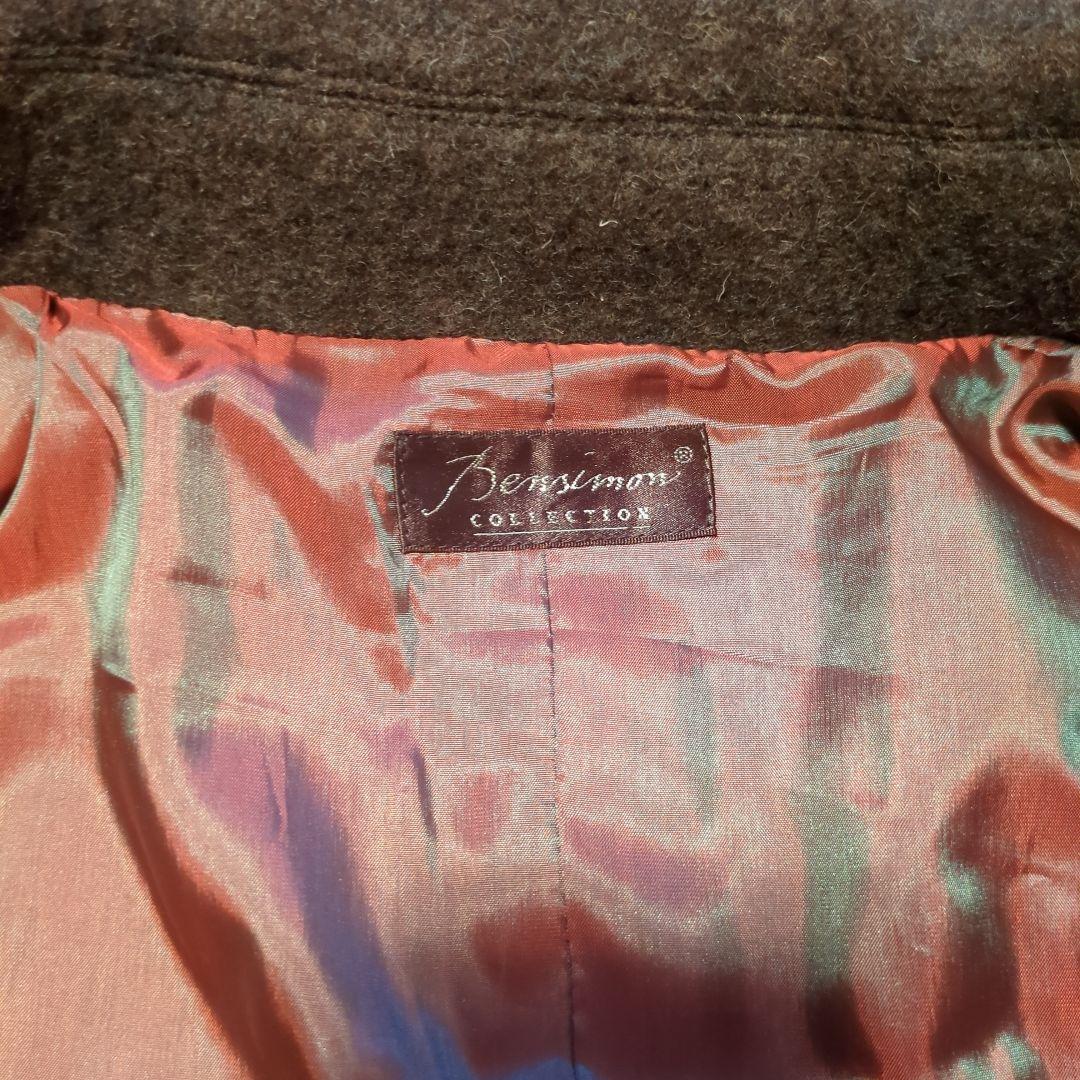 【超希少】70s〜80s Bensimon ウール ダブルブレスト ロングコート