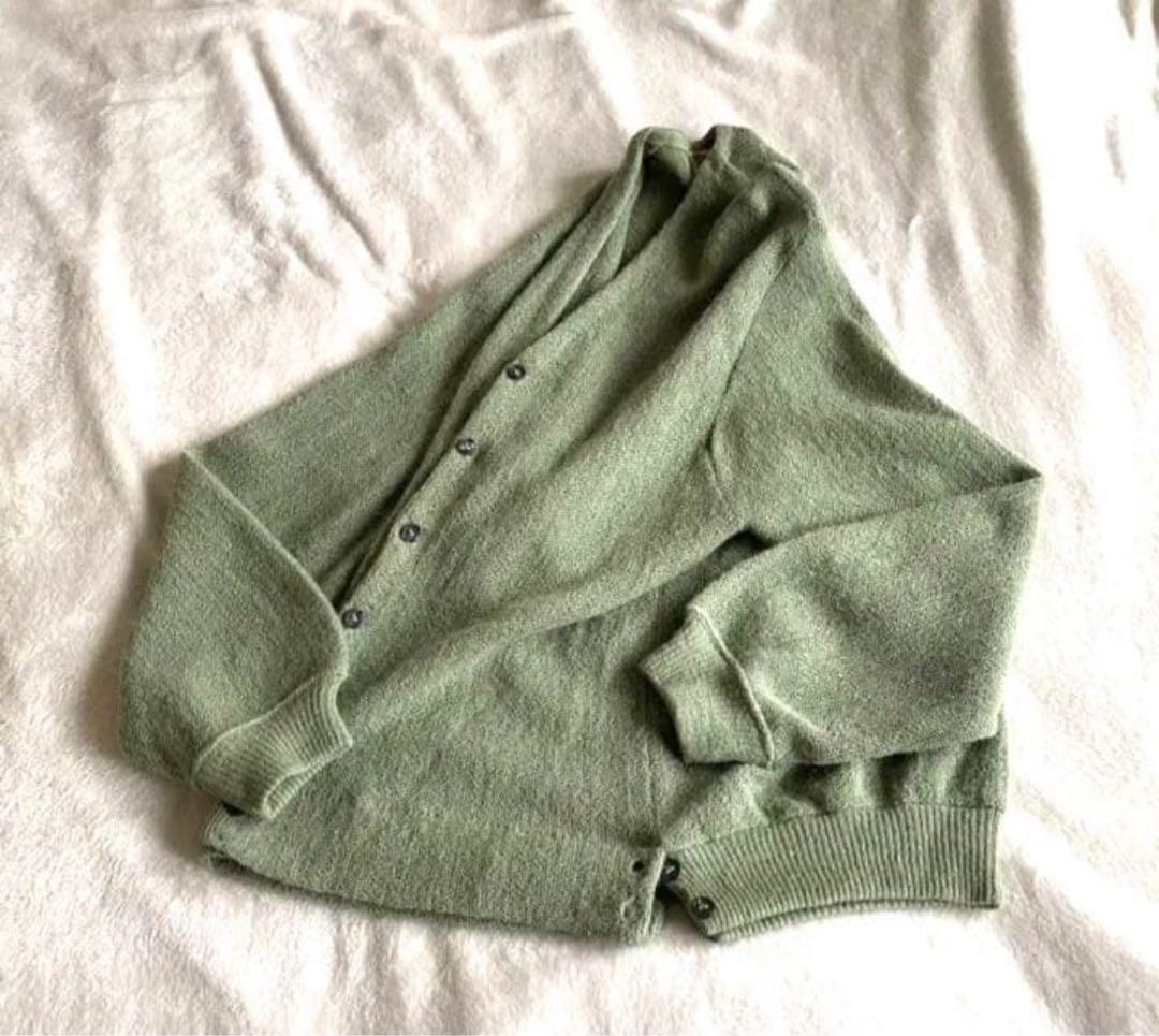 x*x様 70s alpaca 100% ヴィンテージカーディガン