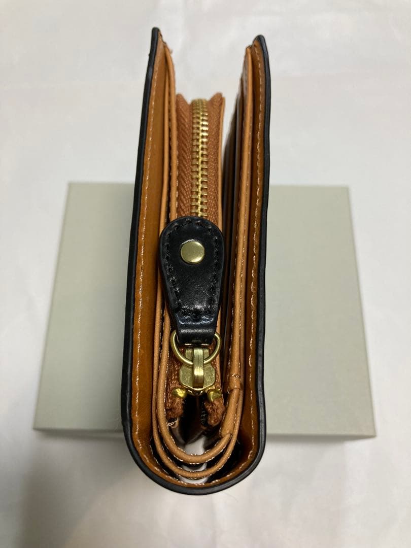 【未使用新品】ロカド シェルコードバン 二つ折り財布 ブラック 箱付き