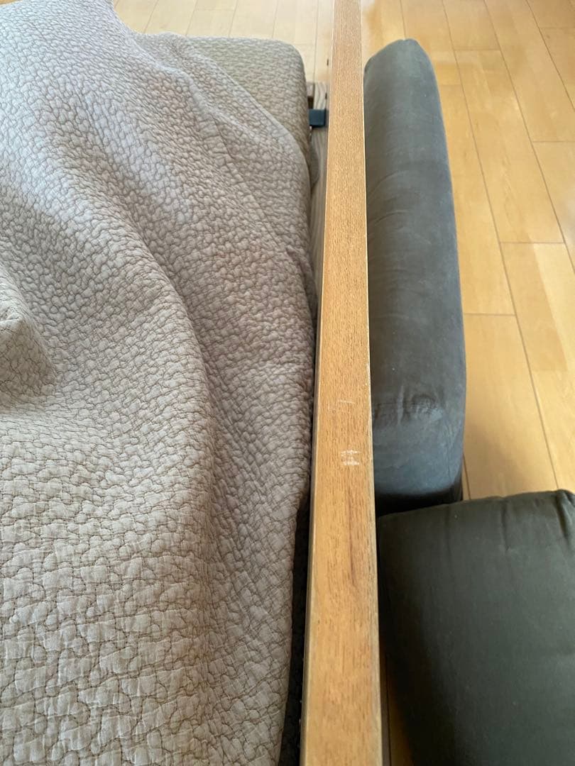 処分前値引き★無印良品★ソファベッド　ソファ背もたれのみ
