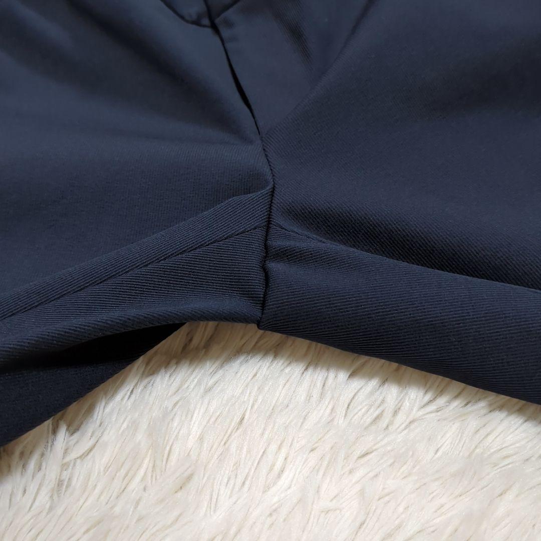 未使用級 ユナイテッドアローズ 3点セット ノーカラー パンツスカートスーツ 紺