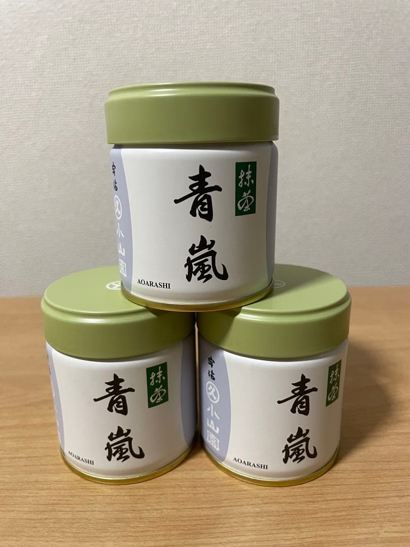 【新品未開封】京都・宇治　 丸久小山園　 抹茶 青嵐 40g 3缶セット