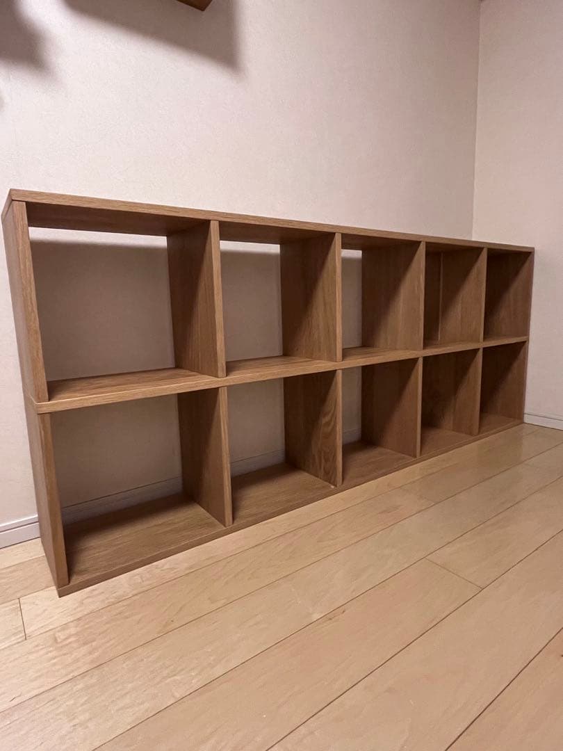 MUJI スタッキングシェルフ 5段×2列 オーク