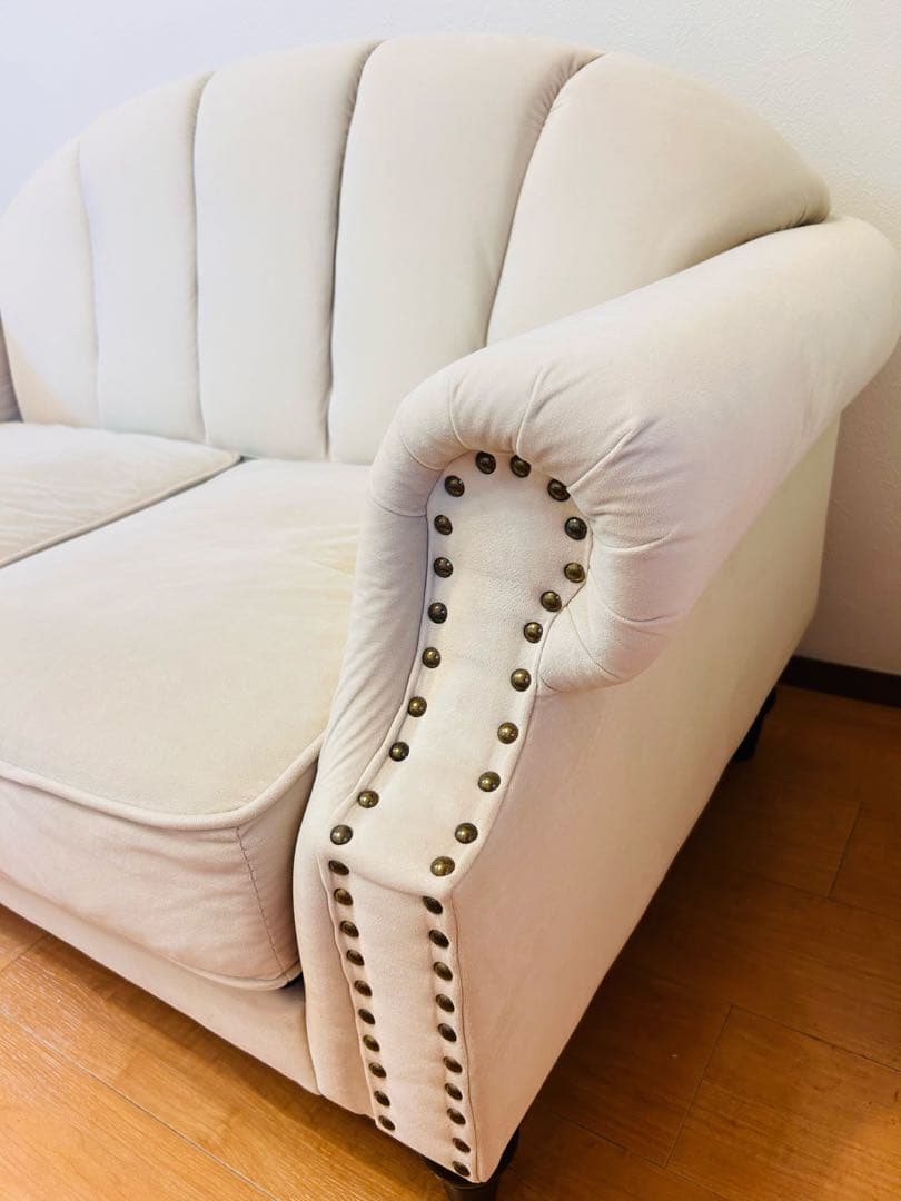 ロマンティックプリンセス　クラシカル　シェルソファ　アイボリー ソファ貝殻お姫様