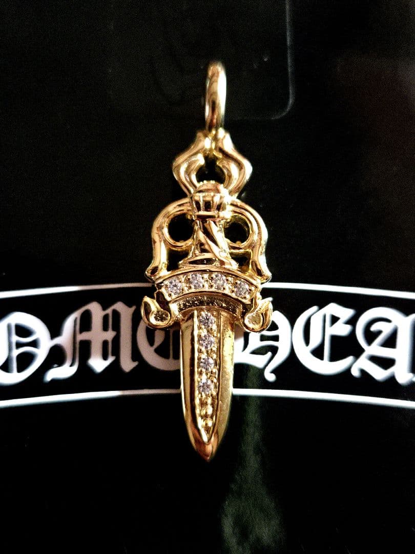 クロムハーツ 22k ダブルダガー ペンダント