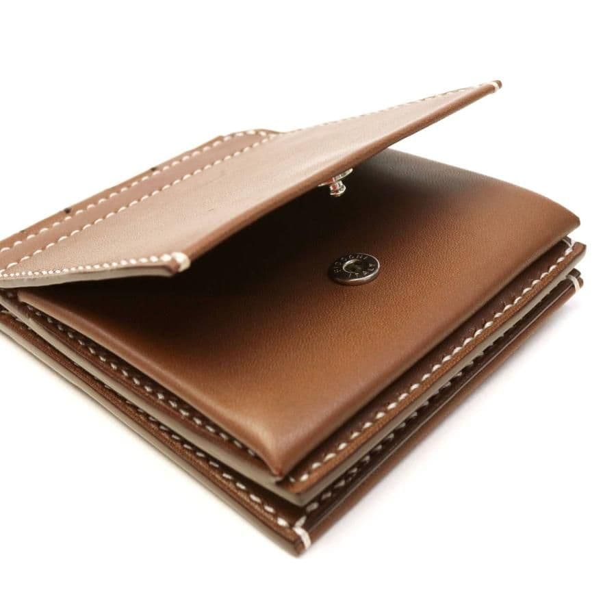 ブラックレザー マネークリップ コンパクト