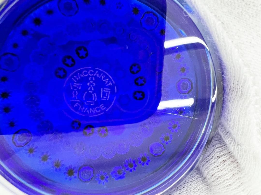 レア　美品　バカラ　ミルフォリ　1997B　ペーパーウエイト　置物　フラワー