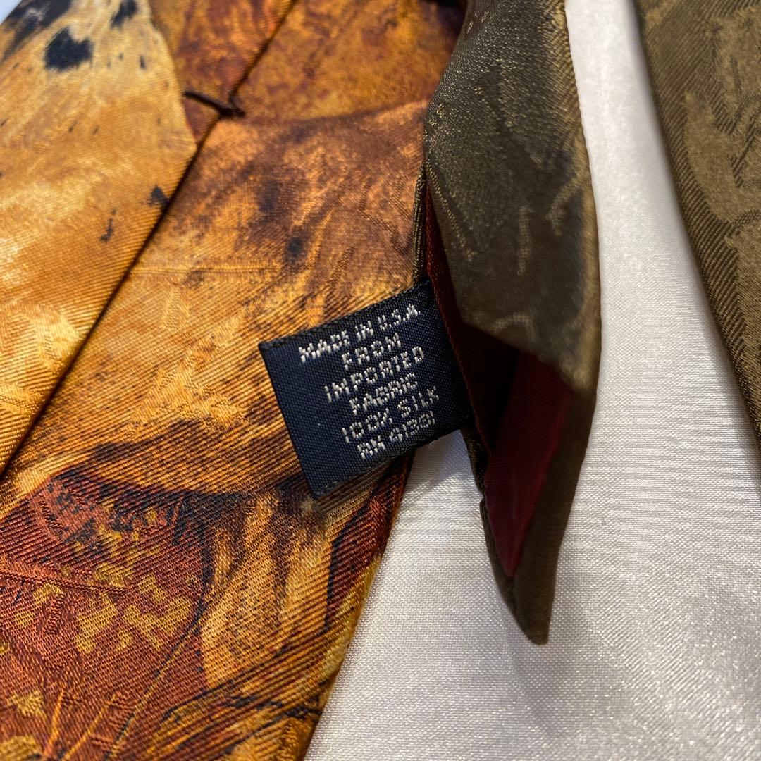 Polo by Ralph Lauren ラルフローレン　傑作　シルクネクタイ