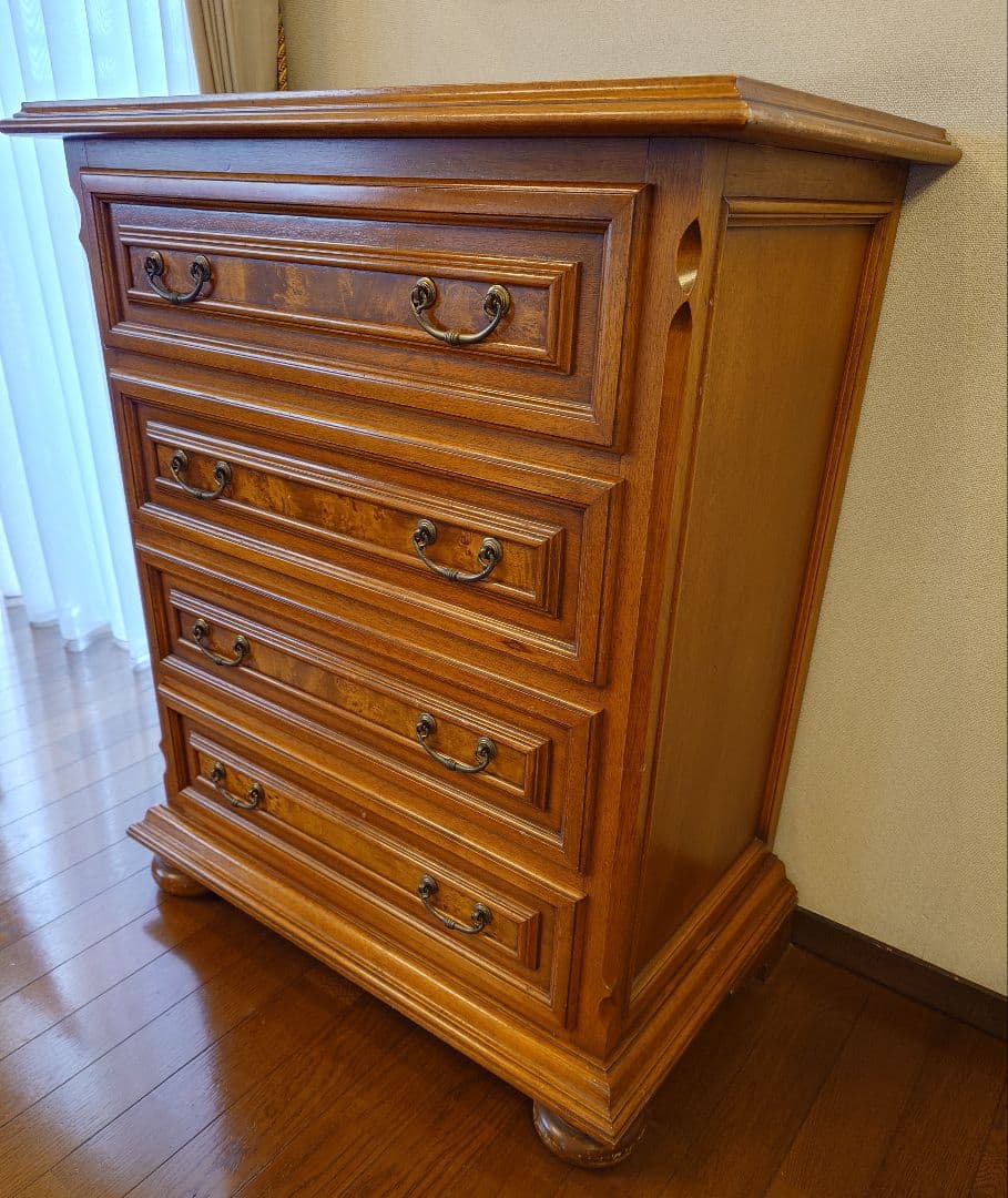 ちーさま専用です！〈セルバ社〉イタリア家具アンティーク木製キャビネット 4段